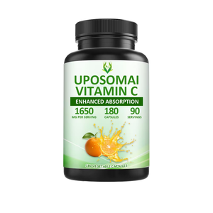 Capsules de vitamine C personnalisées 1650MG à absorption améliorée pour adultes – Complément alimentaire pour soutenir la santé digestive et intestinale - Product Image 1