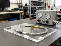 Câble thermocouple pour équipement électrique industriel KX-GTG-P, conducteurs Ni-Cr/Ni-Si, blindage en acier inoxydable, gaine en fibre de verre