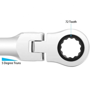 Juego de Llaves de Trinquete con Cabeza Flexible Métrica de 8-24 mm, Juego de Llaves de Trinquete con Cabeza Flexible 2MRW4, Juego de Llaves Métricas 2MRW4 2MRW4 - Product Image 3