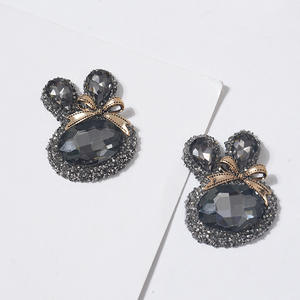 Vente directe d'usine, pinces et bandeaux pour cheveux en cristal et strass, lapin et trèfle, produits semi-finis pour la fabrication de bijoux, accessoires - Product Image 3