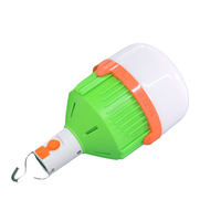 Lampe de camping portable multifonction à bouton réglable, 3 modes d'éclairage, ampoule rechargeable solaire LED, lumière d'urgence, fabrication en usine