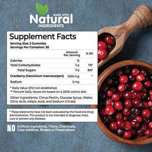 Kustom Cranberry Gummies saluran urin kesehatan Cranberry Gummies untuk wanita kesehatan urin Gummy Cranberry <span class=keywords><strong>Vitamin</strong></span> C - Product Image 6