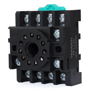 Tengen Relay <b>Socket</b> Pf113a 10a 250vac <b>Screw</b> Terminal Panel Mount - Product Image 1
