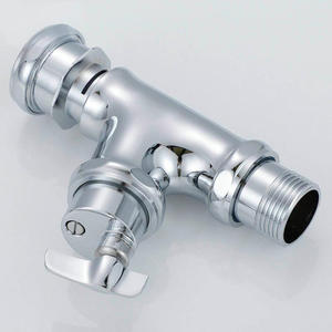 HLK Usine Grossiste Laiton Manuel Temporisé Toilette Vanne De Chasse Chrome Placage Économie D'eau Vanne De Chasse Murale Hôtel - Product Image 2