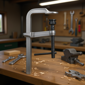 Ttake Medium Heavy Screw Clamp <b>Bench</b> Vise 250x120mm Steel Construction Workshop Use - Product Image 3