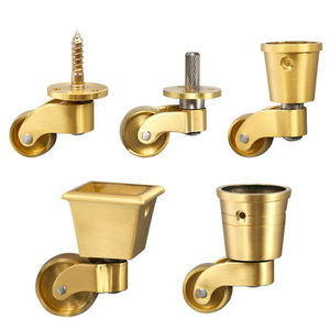 Chaise pivotante à pied, mobilier en laiton, métal - Product Image 1