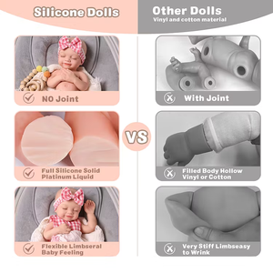 Poupées Reborn Babeside 16 pouces en silicone platine, bébés réalistes, nouveau-né fille, livraison rapide, prix d'usine - Product Image 5