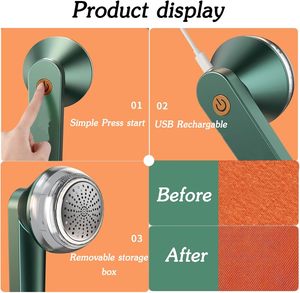 Removedor de Pelusas y Pelos de Mascotas Portátil de Alta Calidad, Ecológico y Moderno, con Rodillo de Tela ABS para Ropa y Suéteres, con Caja de Regalo - Product Image 5