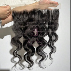 Thô chưa qua chế biến Trong Suốt Ren phía trước 13x6 13x4 4x4 5x5 6x6 7x7 Swiss ren đóng cửa tóc thô tai để Tai Mỏng Ren đóng cửa - Product Image 5