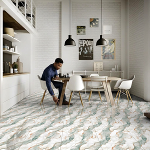 Baldosas de Porcelana con Efecto Mármol Gris Albedo Saturio, 600x600mm, Pulido Brillante, Cerámica - Product Image 2