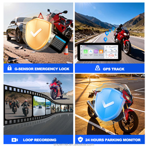 Écran Intelligent Étanche IP67 de 6,8 Pouces avec Carplay Sans Fil, Navigation GPS, Moniteur DVR pour Moto, Dash Cam et TPMS - Product Image 4