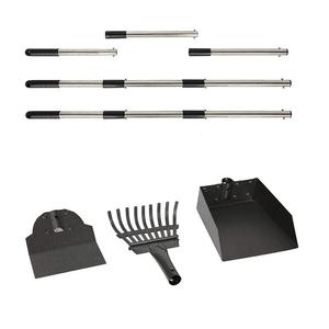 Ayarlanabilir uzun saplı Metal tepsi tırmık Spade Scoop Scoop Pet atık kaldırma köpekler Pooper Scooper - Product Image 4