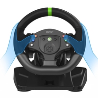 Volant de Course Manette de Jeu à 180 Degrés Plug and Play avec Pédalier pour PS4/PS3/Nintendo Switch/PC Windows/Android