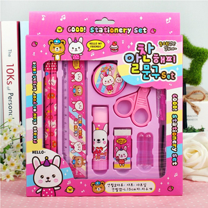 Soododo School Set regalo creativo premio primario scatola regalo temperamatite regola Eraser forbici regalo <span class=keywords><strong>cancelleria</strong></span> - Product Image 5