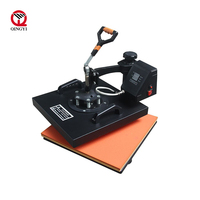 Presse à Chaud Électrique Automatique 8-en-1 38x38cm pour Sublimation sur T-shirts, Tasses, Casquettes, Assiettes, Stylos 110/220V