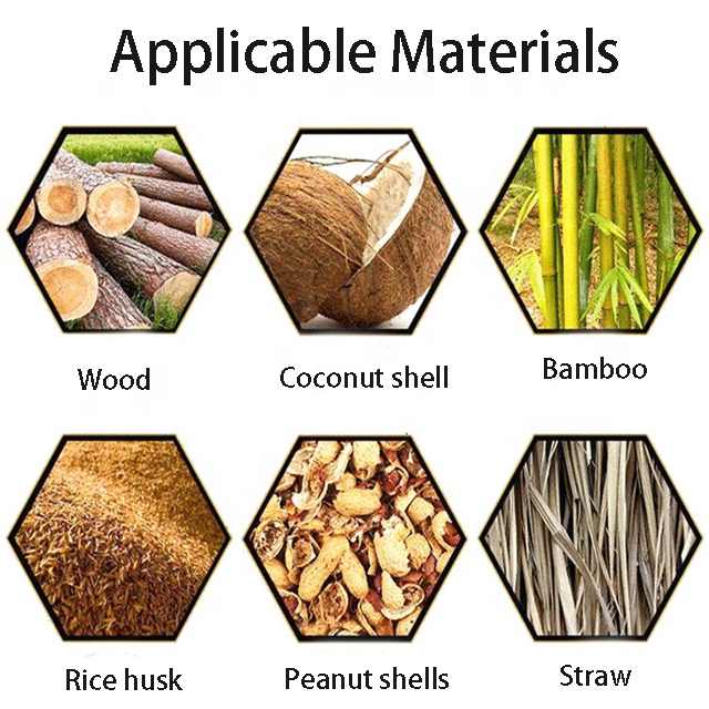 Wood Log Biochar Barbecue Charcoal Making Machine Wood Charcoal ...