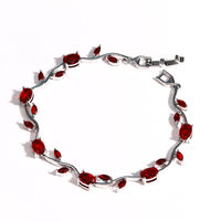 Bracelet à maillons floraux plaqué or véritable 18 carats LUOYUNE, exquis, style INS, avec zircons cubiques multicolores éclatants, pour cadeau personnalisé, vente en gros