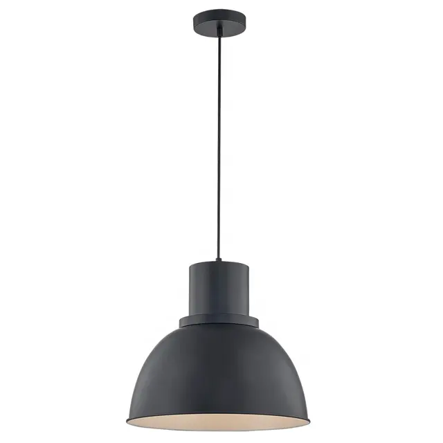 New Design 1-Light Steel Black Round Modern Chandelier In Ceiling Light Pendant Light