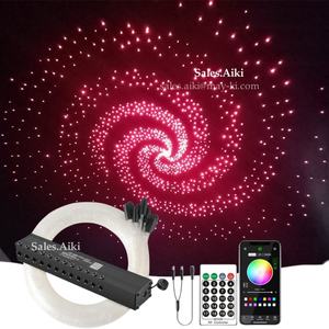 Plafond étoile à fibre optique Led Rgb galaxy Dynamic <span class=keywords><strong>Twinkle</strong></span> Starry Sky Room avec 0.75end Glow Pmma Shooting Star Light Source Kit - Product Image 1