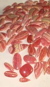 Cabochons de rhodochrosite naturelle de haute qualité, pierres précieuses en vrac, tailles variées, certifiés par un tiers, effet de jeu de couleurs, qualité supérieure personnalisée - Product Image 6