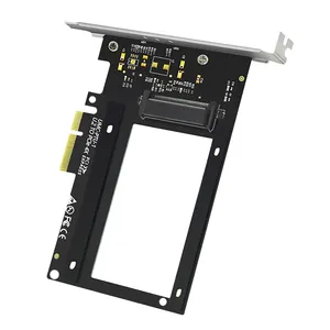 Tipcie c U.2 için PCIE 4X Express 3.0 desteklenen yuvası 4X 8X 16X sabit disk yükseltici kart adaptörü U.2 SSD PCI-E U.2 destekler