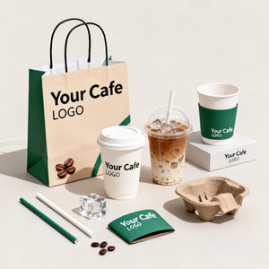 Factory Custom Printing Eco-friendly Durable Kraft <b>Paper</b> Coffee Bag for One Cup Two Cups Four Cups Takeaway - Product Image 4