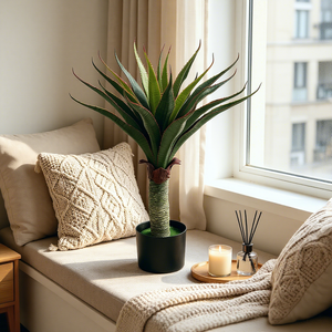 Décoration de mariage écologique, <span class=keywords><strong>plante</strong></span> artificielle d'agave, <span class=keywords><strong>plante</strong></span> artificielle <span class=keywords><strong>en</strong></span> plastique pour le désert, accessoires de décoration pour bar, bureau, hôtel, fête, maison - Product Image 1