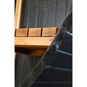 ساونا بخارية خارجية كبيرة الحجم من خشب الأرز الأحمر مع نصف نافذة زجاجية - Product Image 6