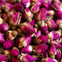 Bourgeons de roses séchées 100% naturels et comestibles, pétales de roses rouges de qualité alimentaire, fleurs séchées de qualité culinaire pour le thé, la pâtisserie, vente en gros
