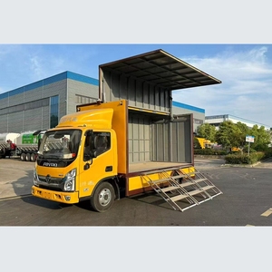 Camion de scène de concert en plein air FOTON personnalisé en usine pour les tournées itinérantes avec écran LED pliable - Product Image 1