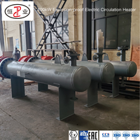 Chauffe-circulateur électrique sur mesure 400 kW 380 V pour huile brute à haute viscosité, élément en acier inoxydable SS316L pour l'industrie pétrochimique et du gaz naturel