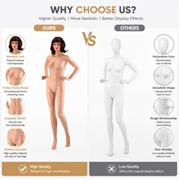 Mannequin féminin de mode avec support pour robe de mariée, robe de soirée, vêtements, modèles de vitrine, mannequin femme