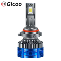 GICOO F8 140W CSP LED 6000K Super Lumineux 20000LM 12V Alliage d'aluminium Adaptation universelle Phares de voiture Hilux/Prius 9005 9006 9012
