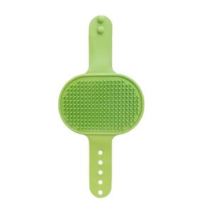 Pet Bath Massage <b>Brush</b> Green TPR Soft <b>Bristles</b> For Dog Cat Grooming <b>Hair</b> Removal - Product Image 2