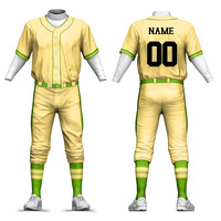 Uniforme de baseball 100 % polyester respirant et antibactérien, service OEM, vente en gros, design personnalisé, manches courtes, évacuation de l'humidité