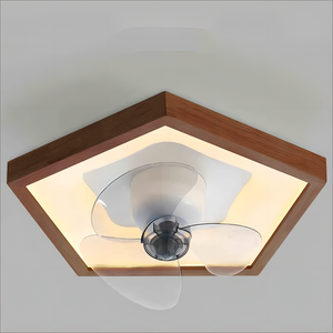 <span class=keywords><strong>Ventilateur</strong></span> de plafond LED de style japonais minimaliste moderne, couleur fer, moteur AC, télécommande, silencieux, luminaire pour la maison et le bureau - Product Image 2