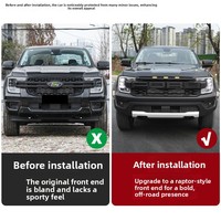 Kit carrosserie pour Ford Ranger 2016-2023 : Amélioration style Raptor, pare-chocs, calandre, élargisseurs d'ailes, accessoires extérieurs