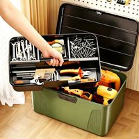 Organisateur de bureau, boîte de rangement en PP verrouillable par mot de passe, portable, moderne, durable, hermétique, grande capacité, fournitures artistiques, multi-tailles