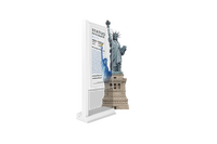Écran transparent OLED de 55 pouces, moniteur sans cadre, machine de recherche verticale OLED, écran mobile AI numérique humain transparent