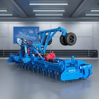 Herse rotative pliable de 6 m pour la préparation des semis et le travail secondaire du sol – Garantie 1 an