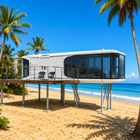 Maison conteneur de luxe de 20 pieds carrés, respirante - Conception modulaire portable pour hôtels, centres commerciaux et villas |   Prix Direct d'Usine