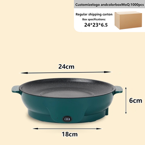 Casserole électrique pour la maison, marmite électrique essentielle pour la maison et l'extérieur, poêle électrique antiadhésive - Product Image 3