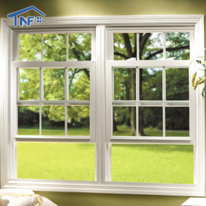 Finestra a Ghigliottina Singola in Alluminio con Certificazione NFRC Americana, Vetro LowE, Resistente agli Uragani, Finestre a Ghigliottina Doppia, Finestra Scorrevole - Product Image 1