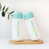 Bouteille de lotion cylindrique HDPE douce au toucher de 250ml avec capuchon supérieur à disque pour le soin des cheveux de la salle de bain