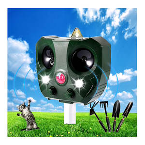 SAIJZEK – répulsif à énergie solaire d'extérieur pour <span class=keywords><strong>chat</strong></span>, répulsif à ultrasons pour souris, serpent, rongeur - Product Image 3