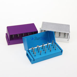 Fresas de diamante con caja de desinfección de apertura Archivos de taladro dental Bur Holder Endo Box - Product Image 1