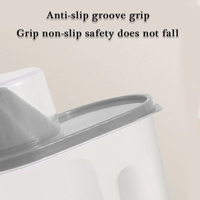 Recipiente para Almacenamiento de Granos, Taza Medidora, Organizador de Alimentos, Recipiente Hermético para Productos Secos, Contenedor para Arroz, Organizador de Cocina, Libre de BPA, PP, 3-6L
