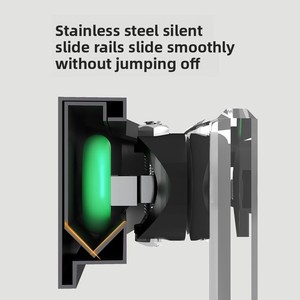 Porta Scorrevole in Lega di Alluminio Personalizzata a Forma di Arco Rettangolare per Palestre, Hotel, Bagni, Eco-compatibile, con Separazione Asciutto/Bagnato per <span class=keywords><strong>Doccia</strong></span> - Product Image 4