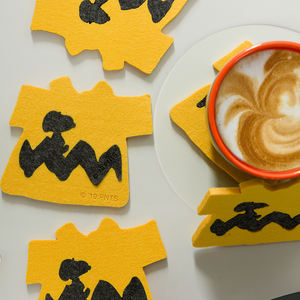 Customized 100% Eco-Friendly Polyester Felt Cartoon Design Durable Laser Cut Coasters <b>Placemat</b> Set Various Shapes Home Office - Product Image 6