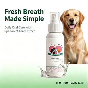 Spray Bucal para Limpieza Dental de Mascotas, Spray Oral para Perros y Gatos, Cuidado <span class=keywords><strong>del</strong></span> <span class=keywords><strong>Aliento</strong></span> Fresco, Limpieza de Dientes, Eliminador de <span class=keywords><strong>Mal</strong></span> <span class=keywords><strong>Aliento</strong></span> - Product Image 1